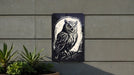 Simplistic Owl Wall Art Metal Sign - Minimalist Bird, Nature’s Wisdom, Elegant Feather, Serene Avian, Modern Decor