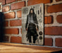 DnD Inspired Ninja Sketch Wall Art Metal Sign - Fantasy Stealth, RPG Warrior, Dungeon Explorer, Adventure Art, Role Play Decor