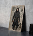 DnD Inspired Ninja Sketch Wall Art Metal Sign - Fantasy Stealth, RPG Warrior, Dungeon Explorer, Adventure Art, Role Play Decor