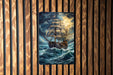 Vintage Sail Boat Wall Art Metal Sign - Nautical Charm, Sea Voyage, Classic Sailing, Oceanic Adventure, Timeless Sea