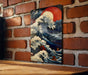 Vintage Japanese Ocean Art Metal Sign - Serene Sea, Traditional Waves, Oriental Aesthetic, Peaceful Water, Artistic Decor