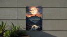 Simplistic Nature Night Sky Wall Art Metal Sign - Starry Wilderness, Minimalist Sky, Tranquil Night, Serene Landscape, Peaceful Sky