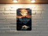 Simplistic Nature Night Sky Wall Art Metal Sign - Starry Wilderness, Minimalist Sky, Tranquil Night, Serene Landscape, Peaceful Sky