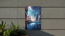 Sci-Fi City Wall Art Metal Sign - Futuristic Metropolis, Urban Sci-Fi, Neon Skyline, Cyberpunk Cityscape, Modern Utopia
