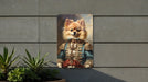 Fancy Victorian Pomeranian Metal Sign - Regal Portrait, Aristocratic Fluff, Period Elegance, Noble Pet, Luxurious Decor