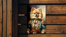 Fancy Victorian Pomeranian Metal Sign - Regal Portrait, Aristocratic Fluff, Period Elegance, Noble Pet, Luxurious Decor