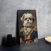 Fancy Victorian Shih Tzu Metal Sign - Luxe Portrait, Royal Companion, Aristocratic Breed, Period Glamour, Exquisite Decor