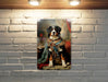 Victorian Warrior Bernese Mountain Dog Metal Sign - Noble Guardian, Regal Armor, Heroic Companion, Historical Warrior, Majestic Decor