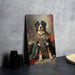 Victorian Warrior Bernese Mountain Dog Metal Sign - Noble Guardian, Regal Armor, Heroic Companion, Historical Warrior, Majestic Decor