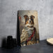 Victorian American Shepherd Metal Sign - Noble Breed, Elegant Portrait, Regal Canine, Historical Elegance, Classic Shepherd Decor