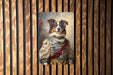 Victorian American Shepherd Metal Sign - Noble Breed, Elegant Portrait, Regal Canine, Historical Elegance, Classic Shepherd Decor