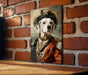 Victorian Fancy Dalmatian Metal Sign - Regal Spots, Noble Breed, Aristocratic Pose, Period Elegance, Spotted Companion Decor