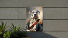 Victorian Great Dane Warrior Metal Sign - Majestic Protector, Regal Guardian, Noble Dane, Historical Fighter, Grand Canine Decor