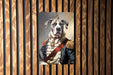 Victorian Great Dane Warrior Metal Sign - Majestic Protector, Regal Guardian, Noble Dane, Historical Fighter, Grand Canine Decor