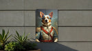 Victorian Australian Cattle Dog Painting Metal Sign - Noble Herder, Regal Canine, Historical Breed, Rustic Elegance, Farmhouse Decor