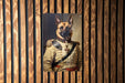Victorian Belgian Malinois Metal Sign - Noble Protector, Regal Service Dog, Aristocratic Guard, Period Military Decor, Historic Breed