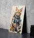 Cute Astronaut Cat Art Metal Sign - Space Kitty, Cosmic Pet, Sci-Fi Animal, Galaxy Explorer, Feline Astronaut