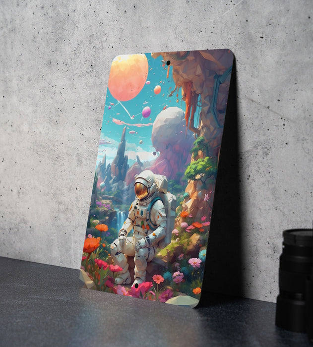 Colorful Fantasy Galaxy Wall Art Metal Sign - Vibrant Space, Cosmic Dreams, Sci-Fi Decor, Universe Imagination, Star Art