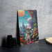 Colorful Fantasy Galaxy Wall Art Metal Sign - Vibrant Space, Cosmic Dreams, Sci-Fi Decor, Universe Imagination, Star Art