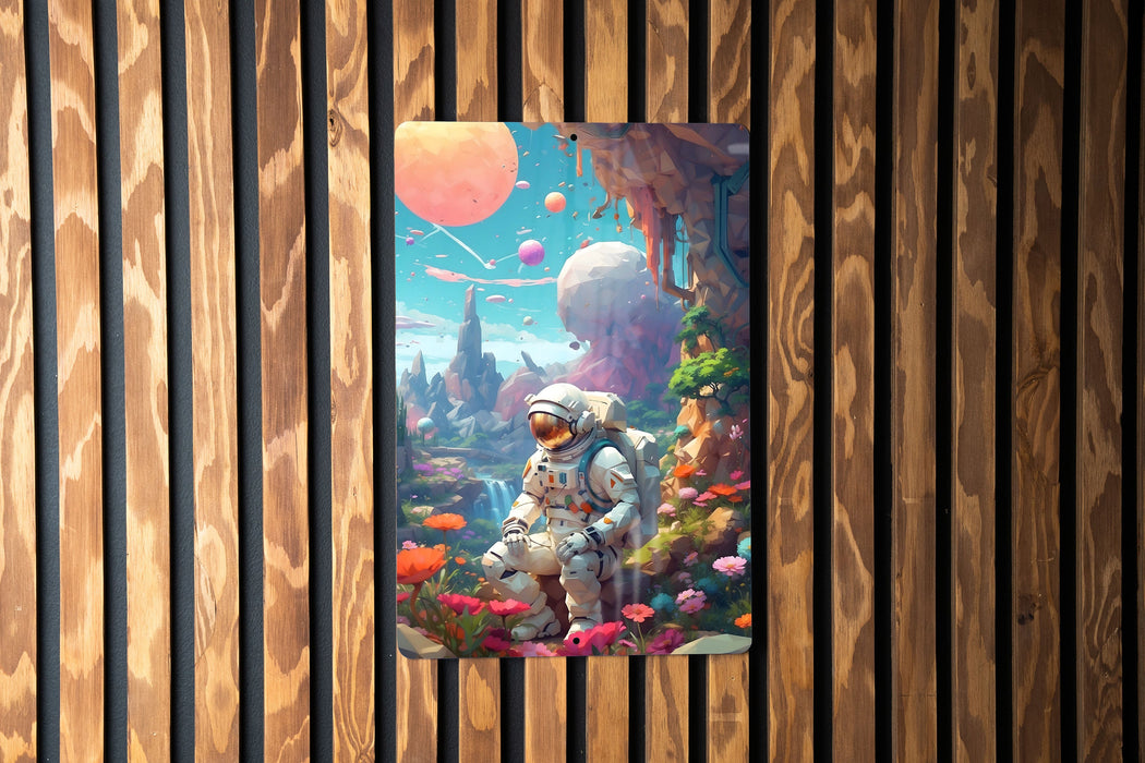 Colorful Fantasy Galaxy Wall Art Metal Sign - Vibrant Space, Cosmic Dreams, Sci-Fi Decor, Universe Imagination, Star Art