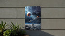 Fantasy Space Astronaut Art Metal Sign - Cosmic Explorer, Interstellar Travel, Space Suit Dream, Galactic Adventure, Star Walker