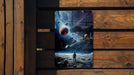 Fantasy Space Astronaut Art Metal Sign - Cosmic Explorer, Interstellar Travel, Space Suit Dream, Galactic Adventure, Star Walker