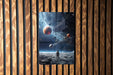Fantasy Space Astronaut Art Metal Sign - Cosmic Explorer, Interstellar Travel, Space Suit Dream, Galactic Adventure, Star Walker