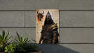 Fantasy Assassin Sketch Art Metal Sign - Dark Warrior, Medieval Rogue, Stealth Fighter, Epic Battle, Heroic Decor