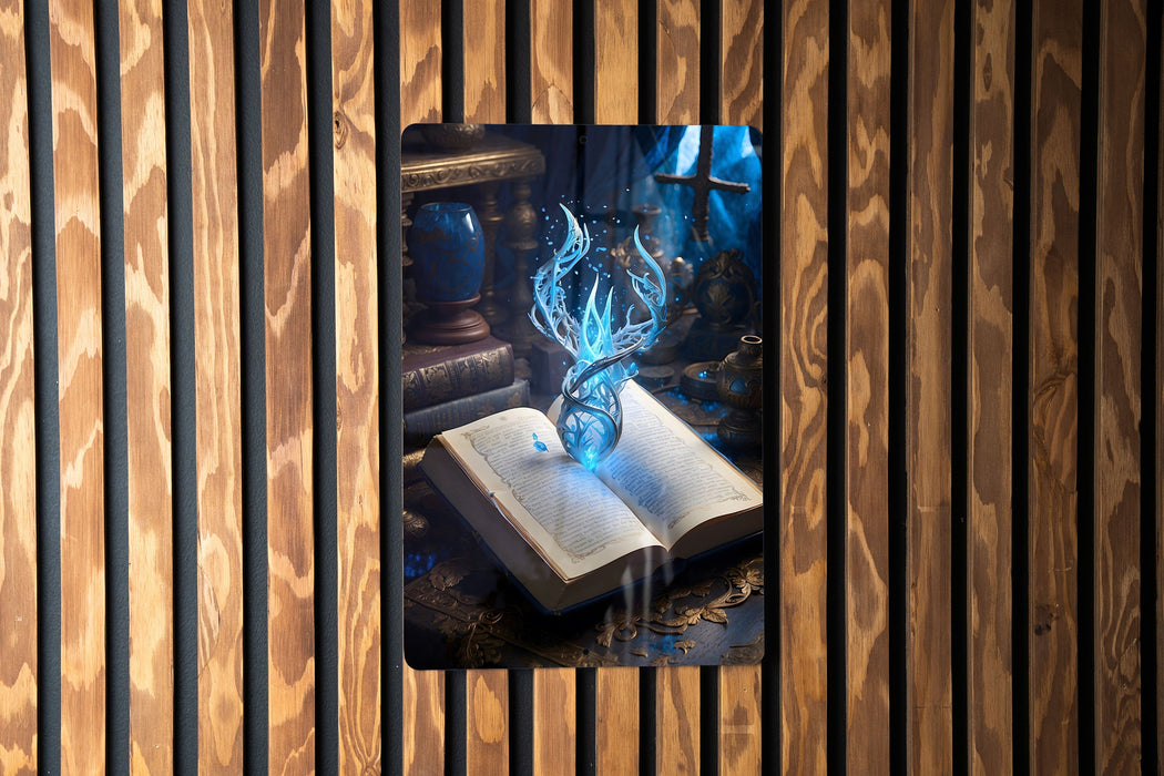 Fantasy Reading Wall Art Metal Sign - Enchanted Books, Magical Library, Literary Adventure, Storybook Charm, Dreamer's Escape