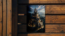 Castle in Nature Fantasy Wall Art Metal Sign - Mystical Fortress, Enchanted Kingdom, Fairy Tale Castle, Magical Landscape, Epic Scenery