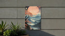 Japanese Simplistic Nature Wall Art Metal Sign - Zen Garden, Tranquil Scenery, Minimalist Decor, Peaceful Landscape, Art