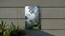 Foggy Jungle Nature Wall Art Metal Sign - Misty Wilderness, Enchanted Forest, Mysterious Landscape, Nature's Mystery, Serene Jungle