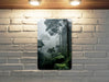 Foggy Jungle Nature Wall Art Metal Sign - Misty Wilderness, Enchanted Forest, Mysterious Landscape, Nature's Mystery, Serene Jungle