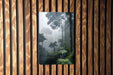 Foggy Jungle Nature Wall Art Metal Sign - Misty Wilderness, Enchanted Forest, Mysterious Landscape, Nature's Mystery, Serene Jungle