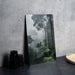 Foggy Jungle Nature Wall Art Metal Sign - Misty Wilderness, Enchanted Forest, Mysterious Landscape, Nature's Mystery, Serene Jungle