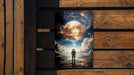 Astronaut Themed Planet Wall Art Metal Sign - Space Exploration, Cosmic Art, Sci-Fi Decor, Galaxy Design, Outer Space