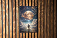 Astronaut Themed Planet Wall Art Metal Sign - Space Exploration, Cosmic Art, Sci-Fi Decor, Galaxy Design, Outer Space