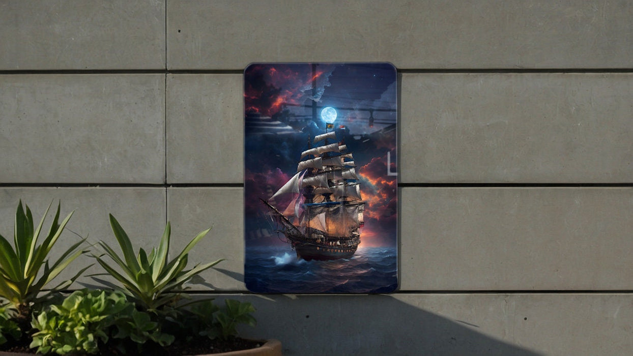 Beautiful Sailing Wall Art Metal Sign - Nautical Decor, Ocean Journey, Sailboat Scene, Maritime Art, Adventure Theme