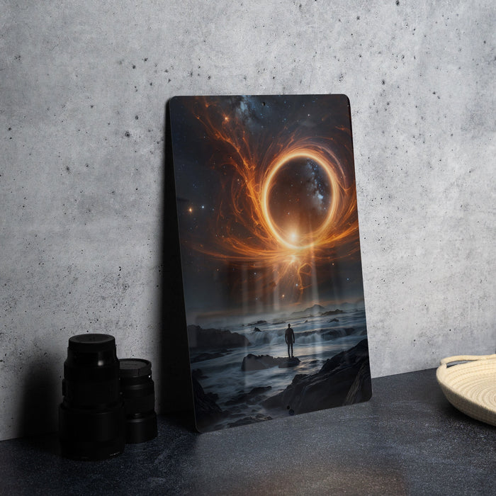 Black Hole Nature Wall Art Metal Sign - Cosmic Wilderness, Space Decor, Sci-Fi Art, Galaxy Theme, Celestial Beauty