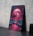 Colorful Night Sky Ocean Wall Art Metal Sign - Starry Sea, Celestial Waters, Cosmic Ocean, Night Beach, Serene View