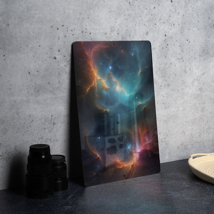 Colorful Universe Wall Art Metal Sign - Cosmic Decor, Space Art, Galaxy Design, Sci-Fi View, Astral Beauty