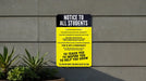 Classroom Rules Metal Sign - Notice to Students - High-School Class Decor - Easy to Clean Classroom Decor - Educational