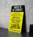 Classroom Rules Metal Sign - Notice to Students - High-School Class Decor - Easy to Clean Classroom Decor - Educational
