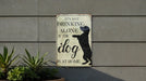 Not Drinking Alone Metal Sign, Not Drinking Alone if Dog Is at Home, Dog Drink Sign, Funny Sign, Bar Sign, Pet Decor, Gift
