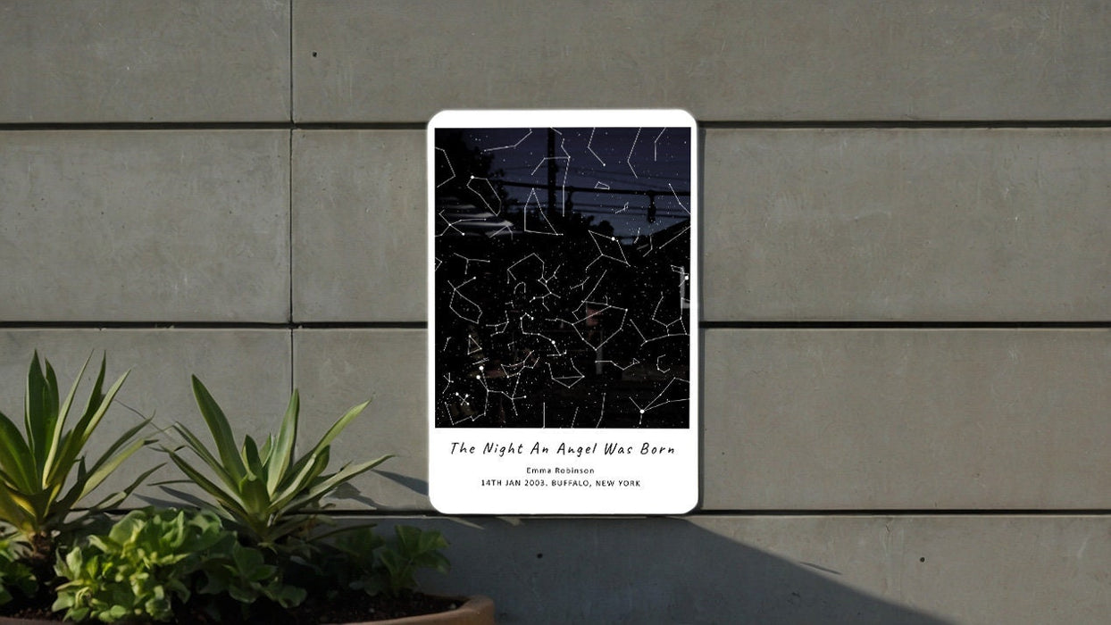 Custom Metal Star Map, Mothers Day Gift, The Day You Were Born Star Map, Personalized Star Map, Personal Birthday Gift, Nursery Decor