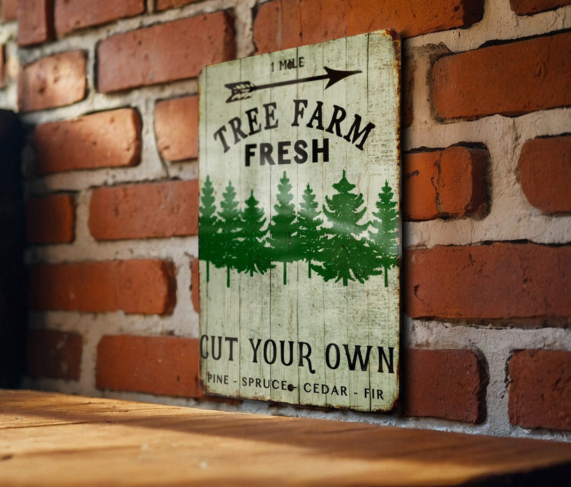 Vintage Christmas Metal Sign, Christmas Tree Farm, Christmas Decor, Merry Christmas Sign, Christmas Vintage, Rustic Christmas