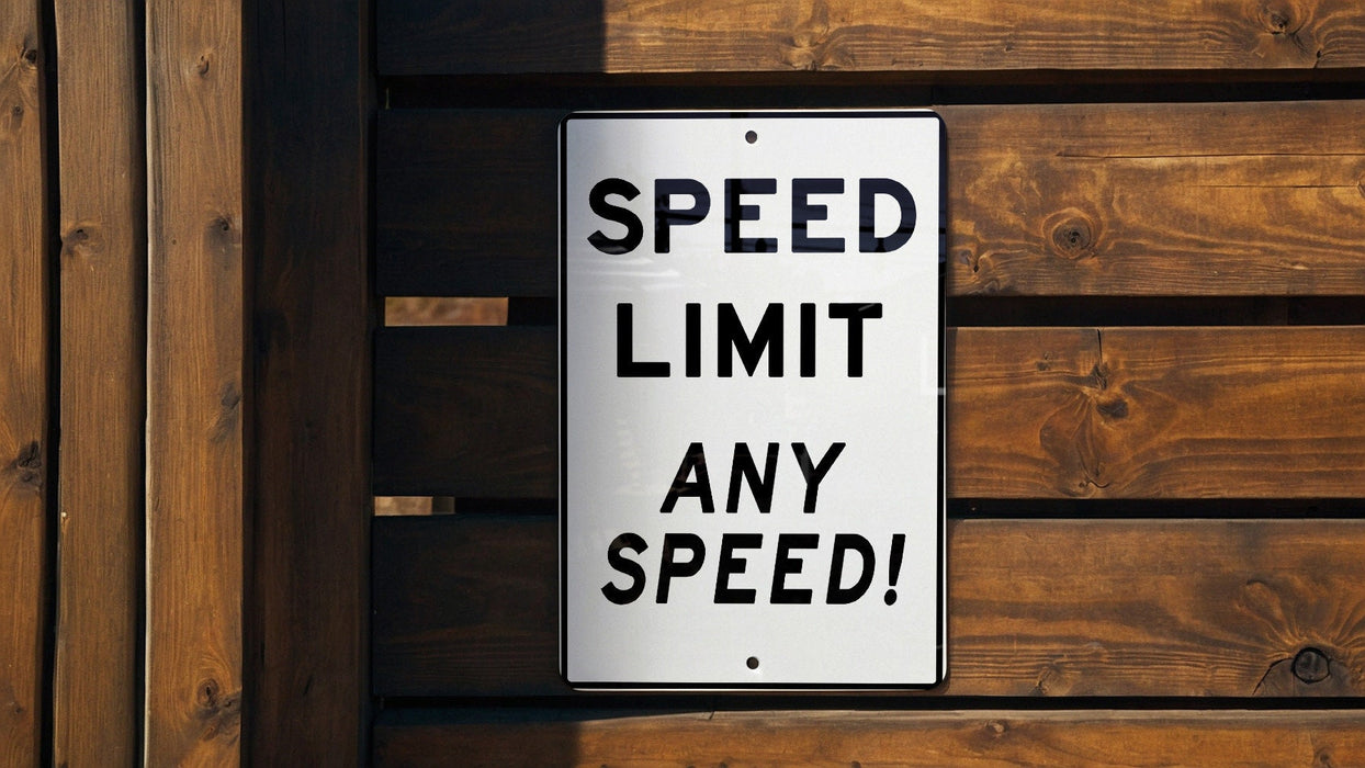 Custom Speed Limit Sign, Outdoor Metal Sign, Custom Speed Sign, Speed Limit 69