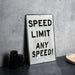 Custom Speed Limit Sign, Outdoor Metal Sign, Custom Speed Sign, Speed Limit 69