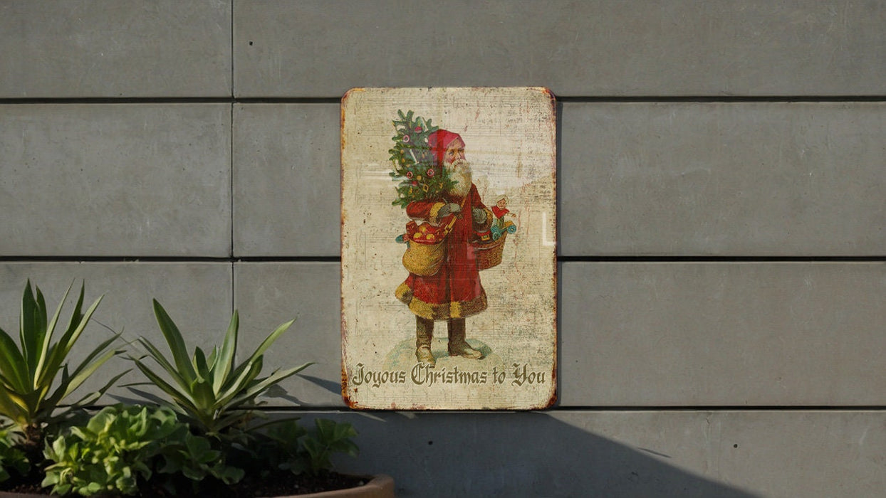 Vintage Christmas Metal Sign, Merry Christmas, Christmas Decor, Merry Christmas Sign, Christmas Vintage, Rustic Christmas