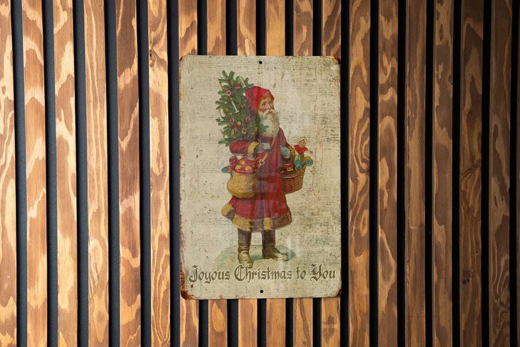 Vintage Christmas Metal Sign, Merry Christmas, Christmas Decor, Merry Christmas Sign, Christmas Vintage, Rustic Christmas
